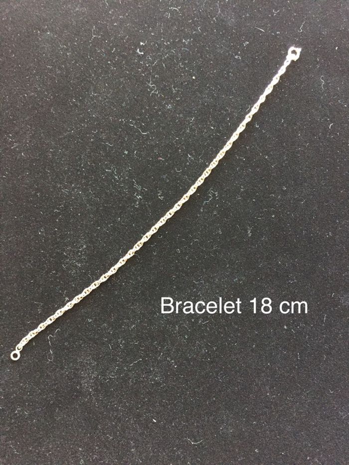 Bracelet chaîne argentée