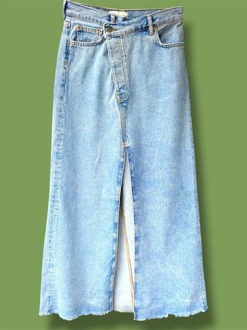 Longue jupe jean Zara