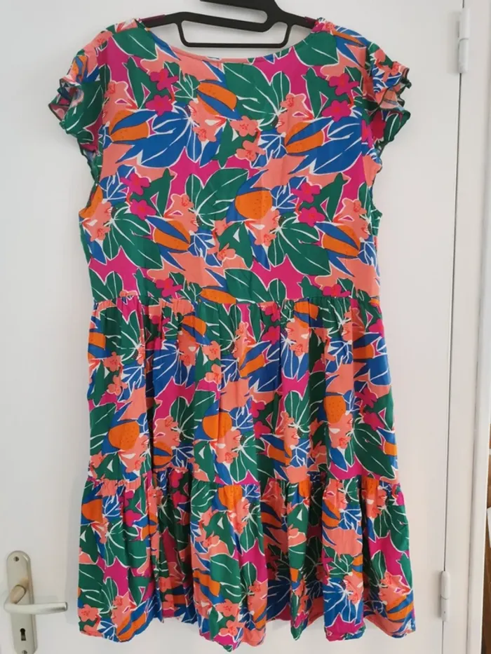 Robe fleurie colorée Gémo - Taille 38 🌺 - photo numéro 3