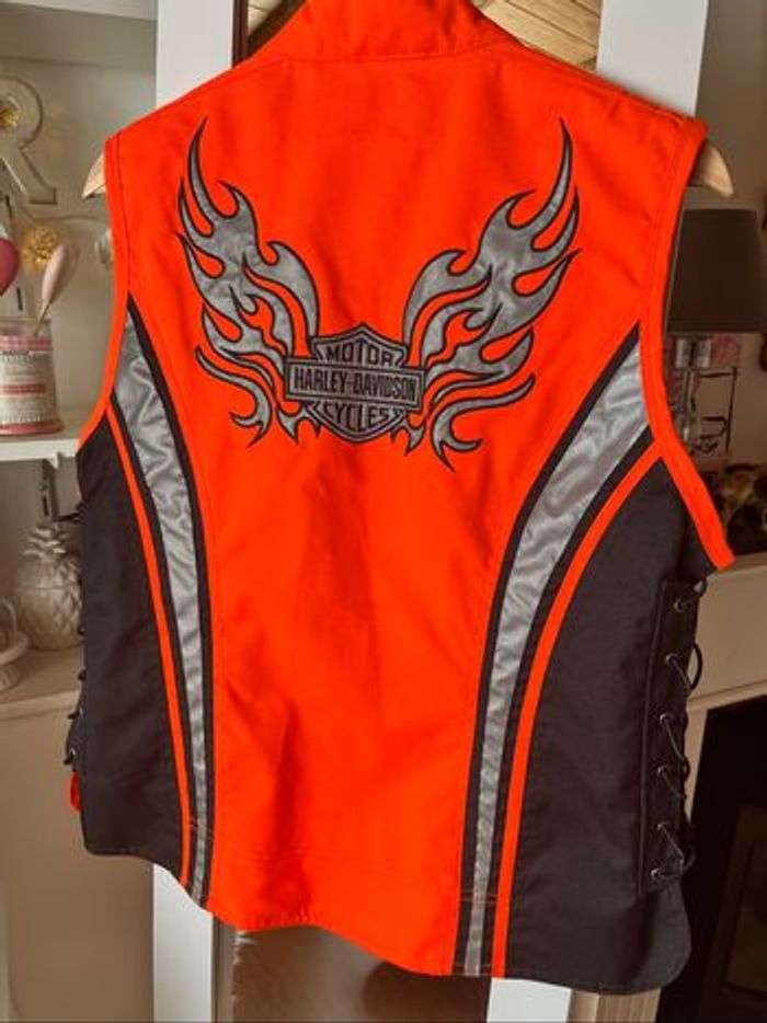 Veste sans manche réfléchissante moto Harley Davidson T.M femme TBE 🏍️ - photo numéro 5