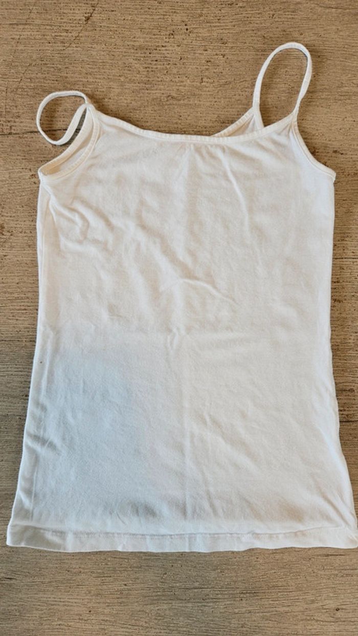 Débardeur blanc elastique, Esprit, M/L, peu mise - photo numéro 3
