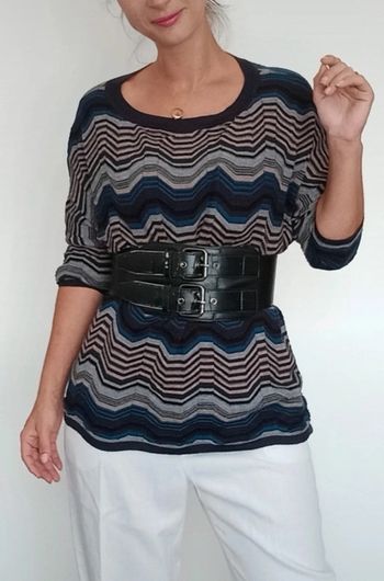 Pull rayé loose neuf taille M/L