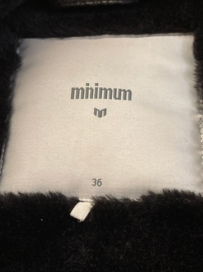 Blouson long noir doublé synthétique - photo numéro 5