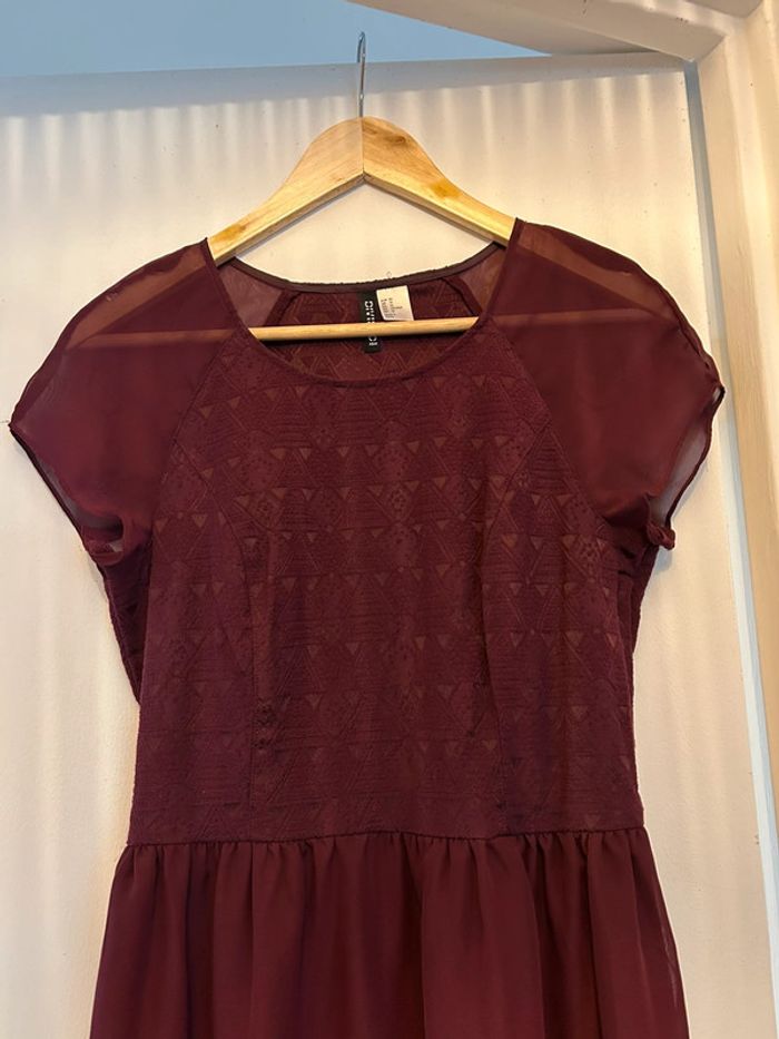 Robe rose/violet taille 40 H&M - photo numéro 2