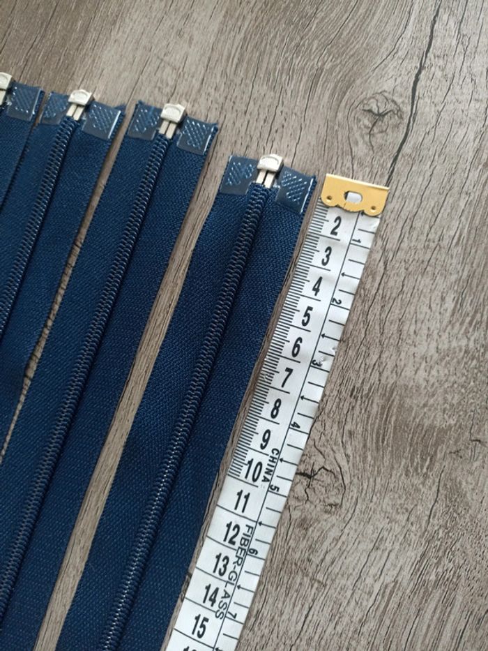 Lot de 5 fermeture séparable bleu marine - photo numéro 4