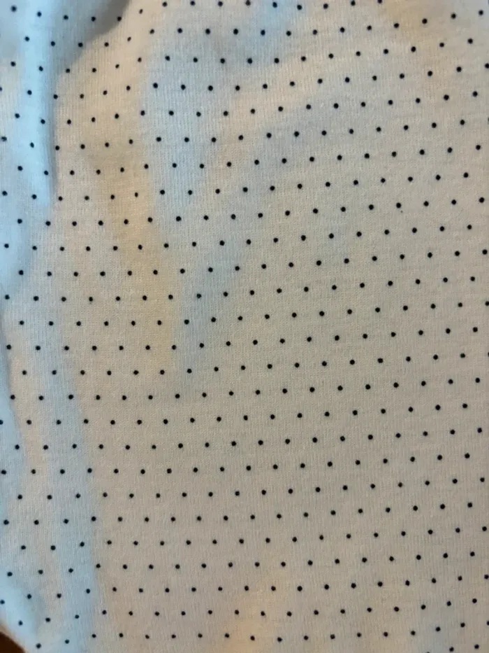 Legging blanc à pois noir - photo numéro 4