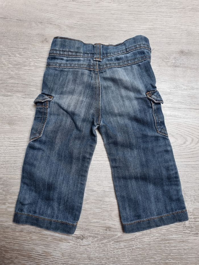Jean Cargo Bébé Tape à l'œil - 3 Mois Très Bon État - photo numéro 2