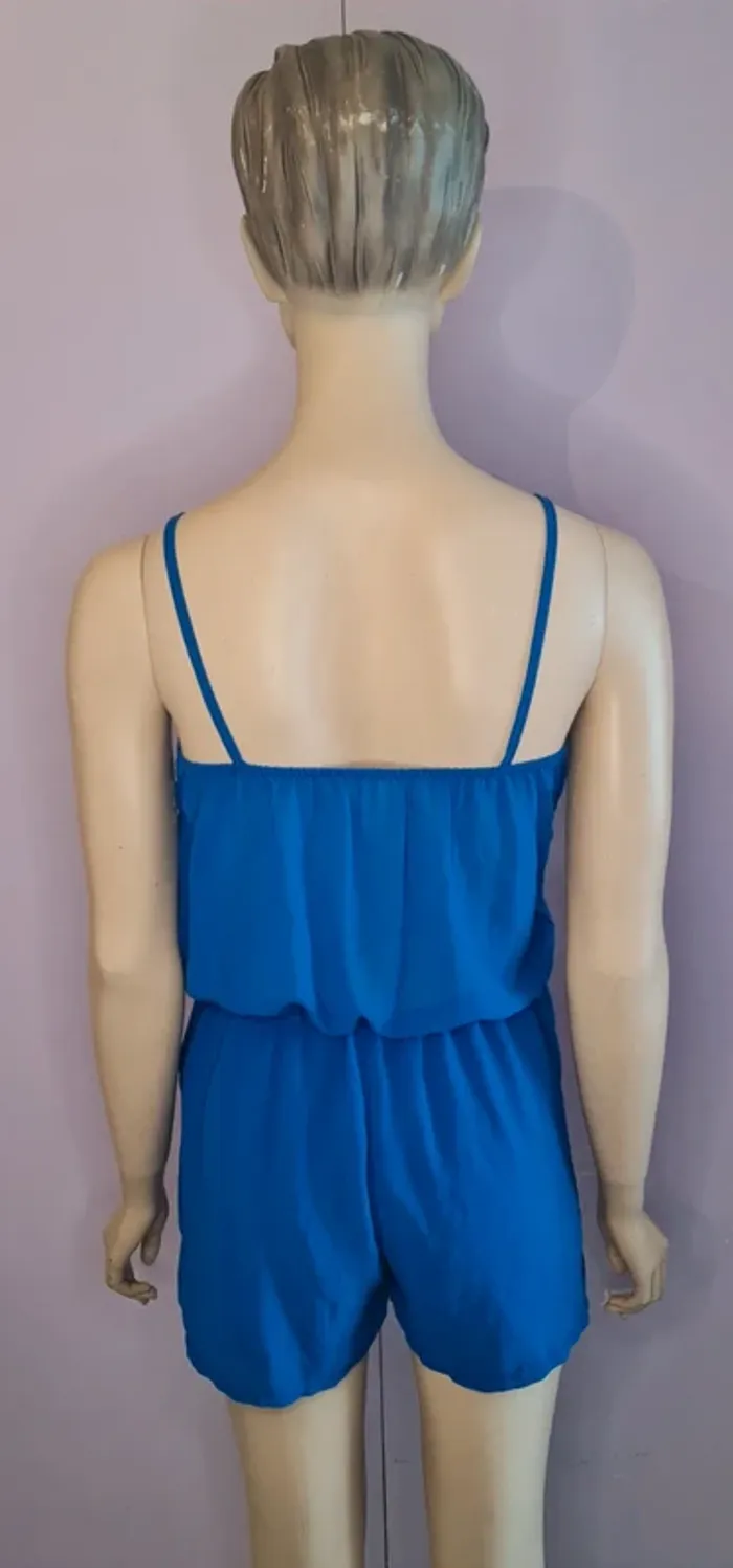 Combishort femme bleu - photo numéro 3