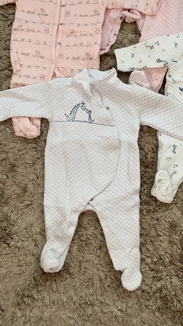 Lot 5 pyjamas hiver petite fille - photo numéro 2