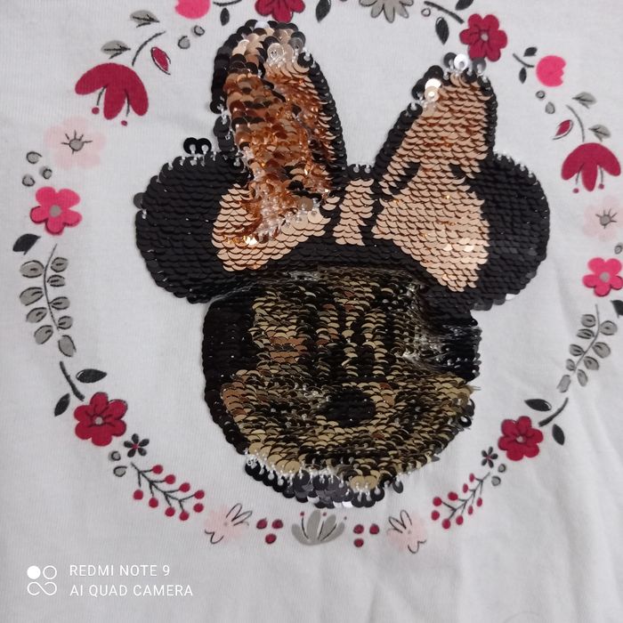 T-shirt blanc Minnie 5ans