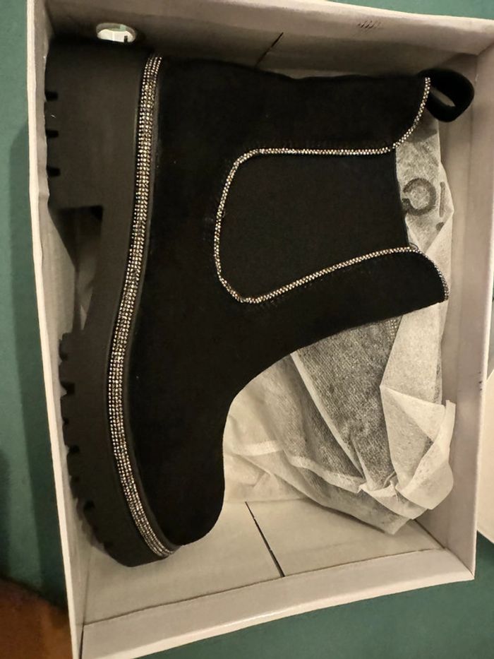 Bottine courte a strass - photo numéro 5