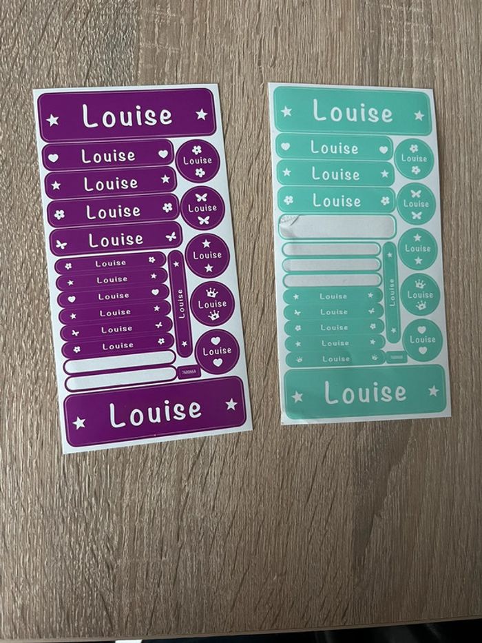 Étiquettes Louise