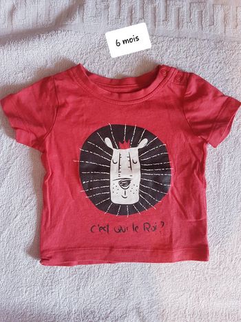 T-shirt mots d'enfants 6 mois