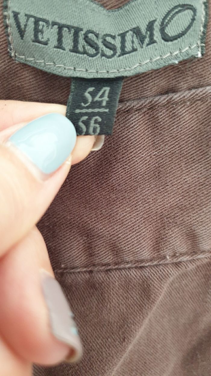 Pantalon jeans marron Taille 54/56 ou XXXL vetissimo - photo numéro 2