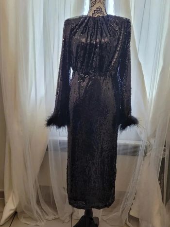 Robe de soirée midi noire 38