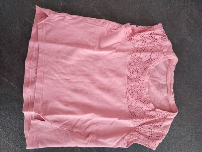Tee shirt rose 3 ans vert baudet