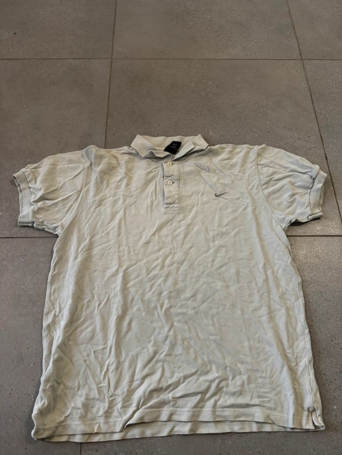 Polo beige Nike, taille L, très bon état