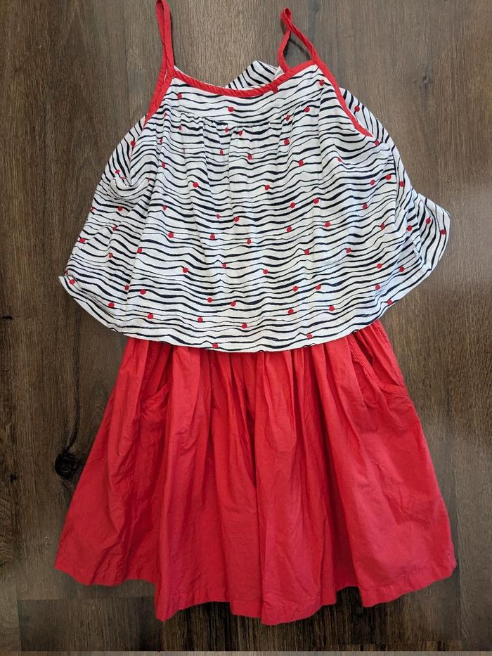 Robe été rouge fille 10 ans okaidi