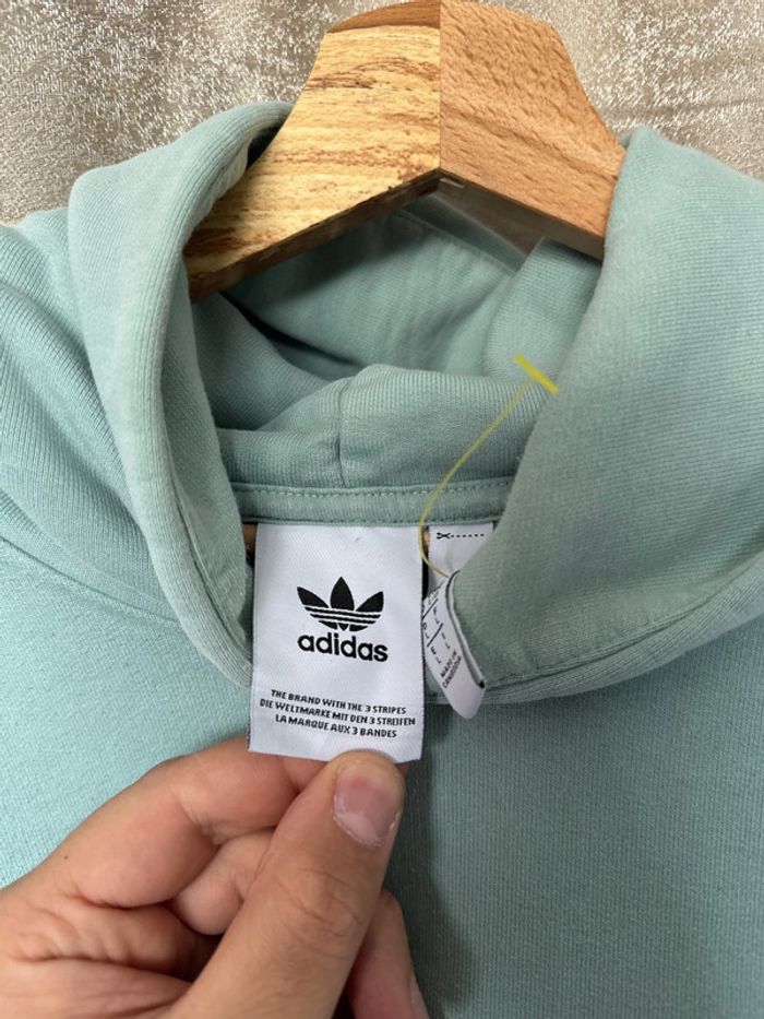 Hoodie Adidas Originals – bleu ciel – Taille L – bon état - photo numéro 3