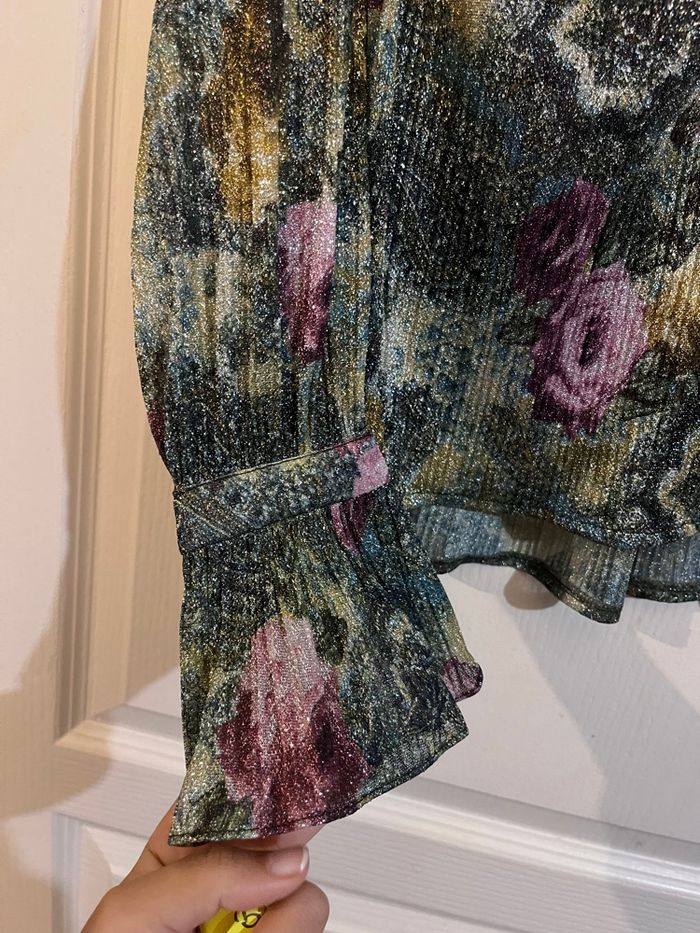 Chemise Scarlett Roos – Fabrication française, imprimé lumineux, neuve - photo numéro 4