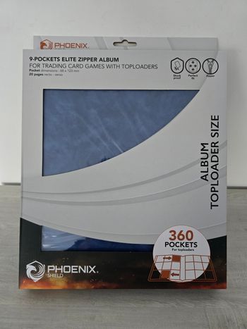 Portfolio Phoenix Shield Zip 360 Toploaders Bleu 