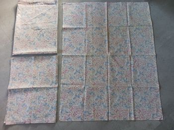 lot de 3 torchons imprimés fleuris