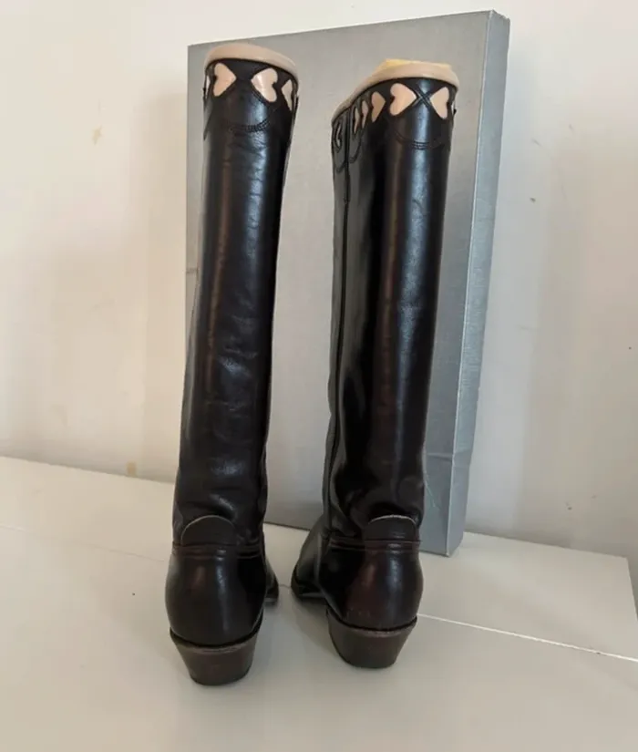 Rodolph menudier bottines bottes santiags en cuir pointure 38 - photo numéro 7