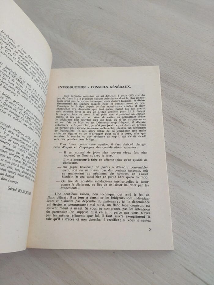 Livre art technique défense bridge langage cartes Delmouly tome 1 entames - photo numéro 5