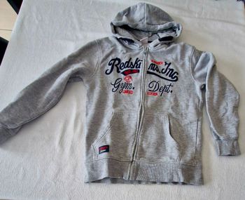 sweat zippé a capuche redskins