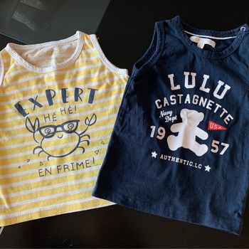 Lot 2 débardeurs été Lulu & Expert