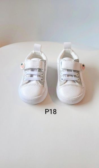 Baskets blanches P18 - luciejubasket