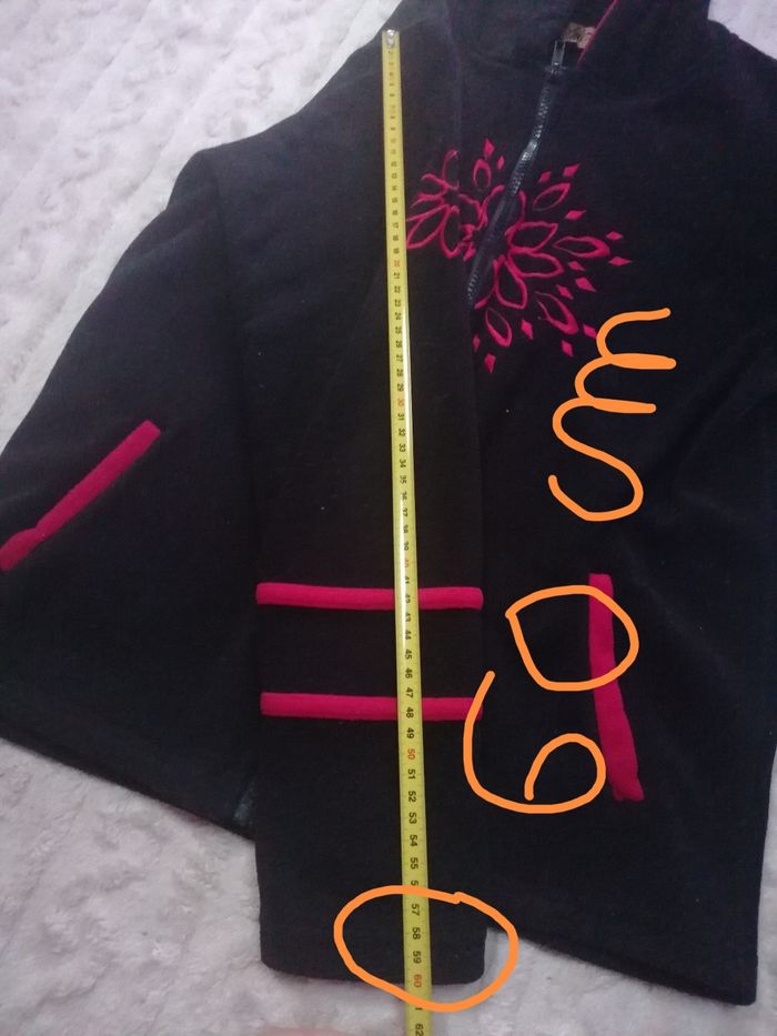 Veste zippée polaire 🖤🩷🖤 à capuche femme M - photo numéro 7