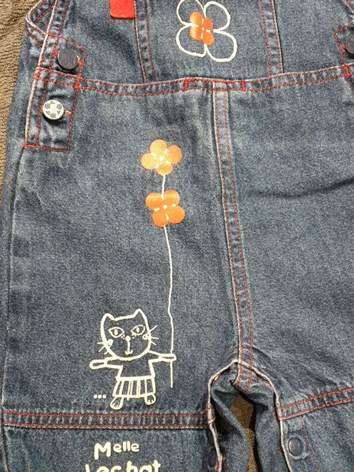 Salopette en jeans 12mois - photo numéro 2