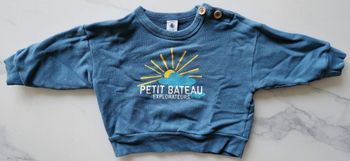 Pull bleu Petit Bateau 6 mois