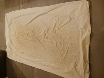 drap housse blanc 120 x 190 cm 100% coton Linvosges fabriqué en France