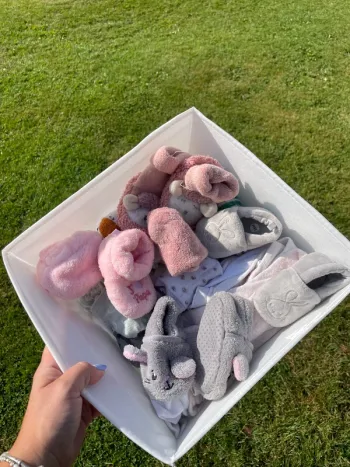 Lot chaussons chaussettes collants