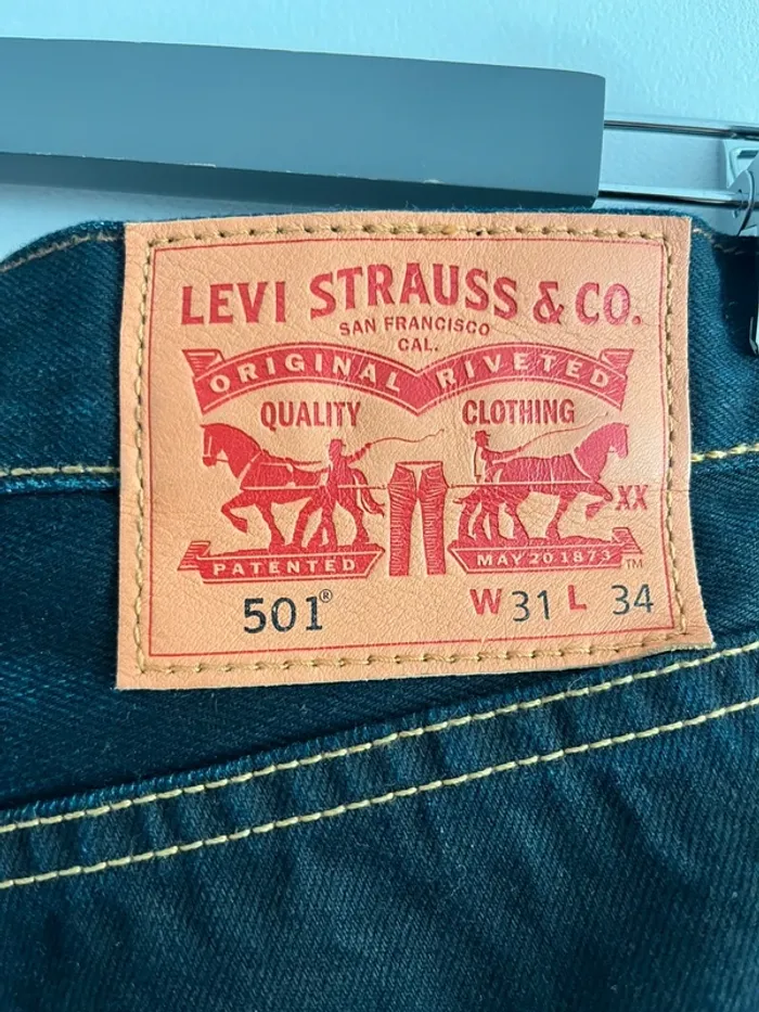 Jeans Levi's homme 501 taille 40 W31L34 - photo numéro 6