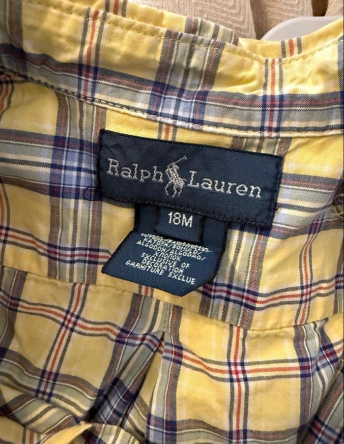 Chemise à carreaux garçon Ralph Lauren 18 mois - photo numéro 6