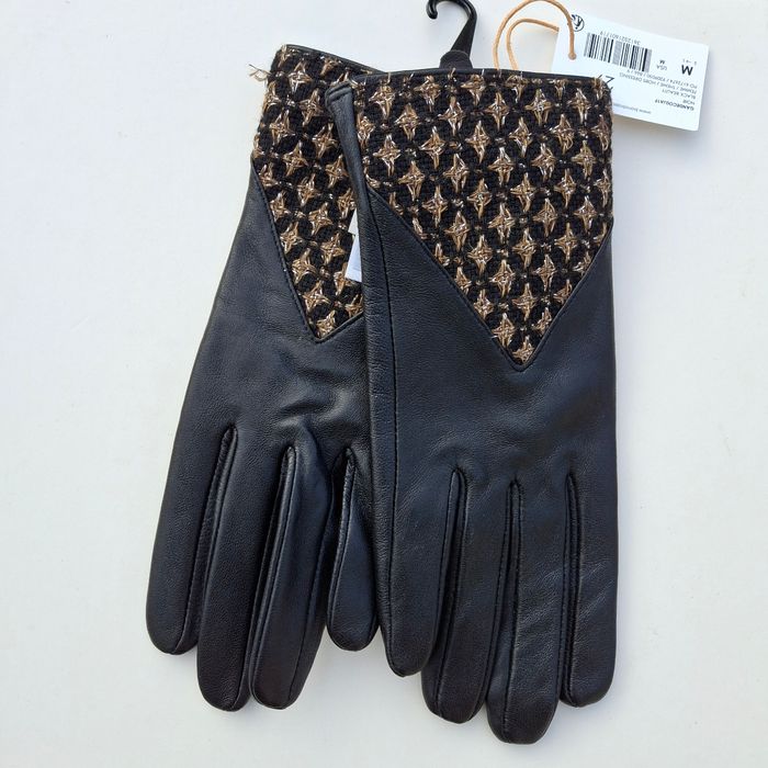 Paires de Gants En Cuir Neuf Noir Patrice Bréal - photo numéro 4