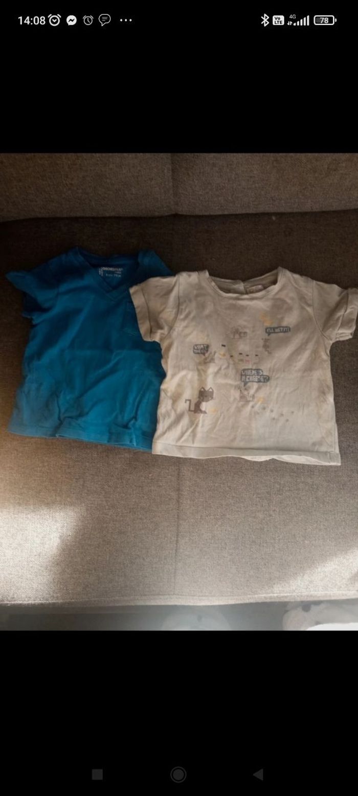 Lot t shirt manches courtes 9 mois - photo numéro 2