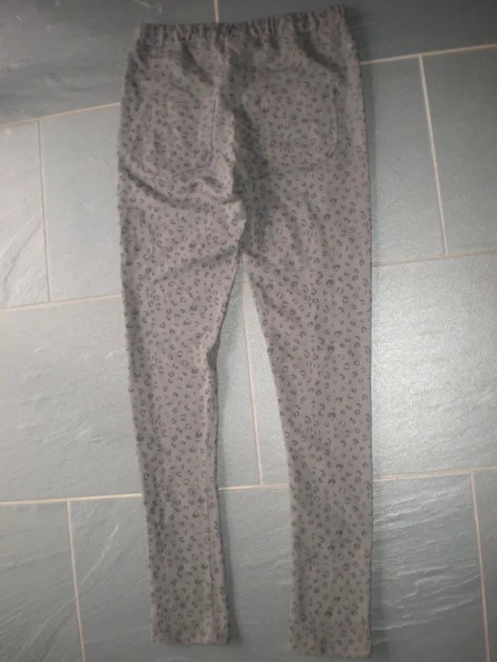Pantalon legging fille 14 ans neuf motif léopard - photo numéro 3