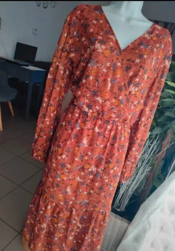 Robe longue manches longues