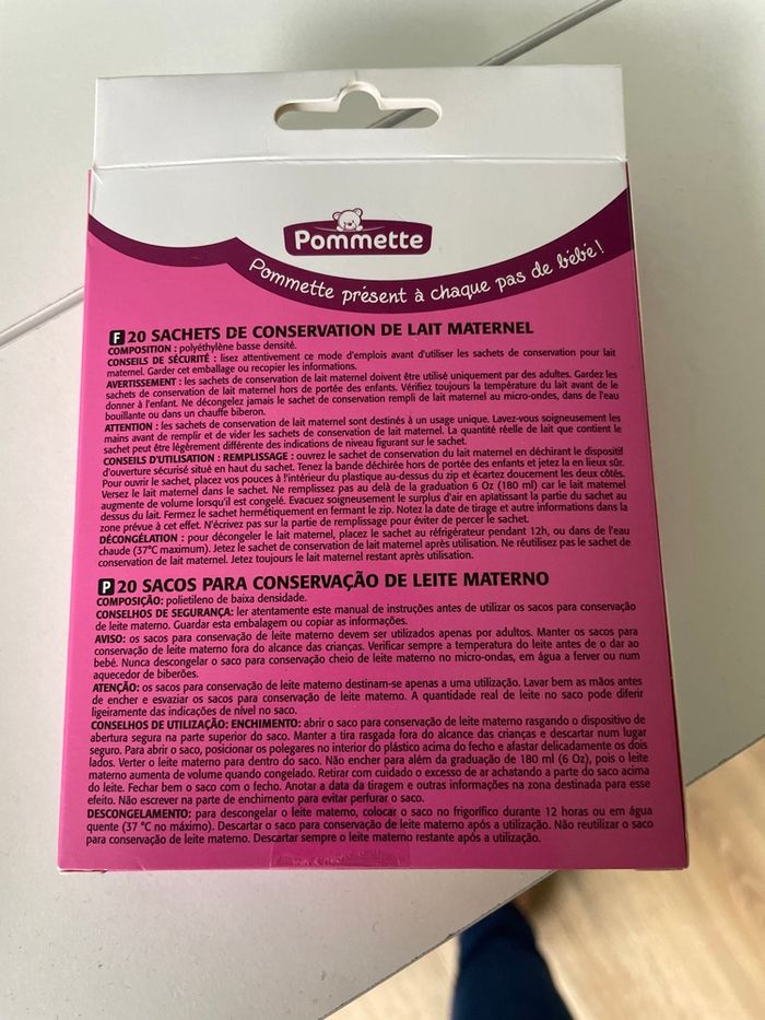 Sachet conservation lait - photo numéro 2