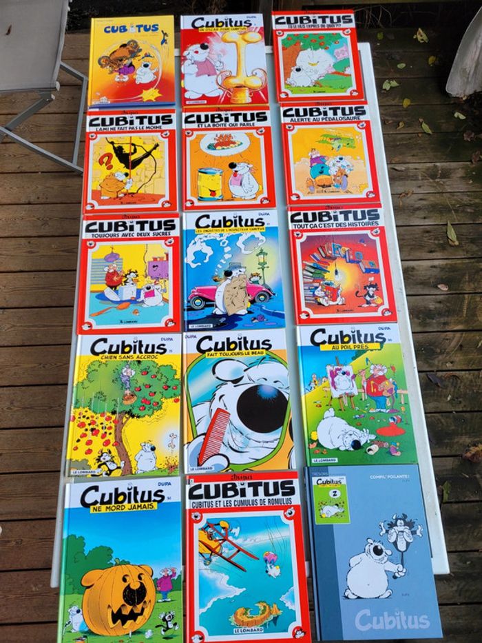 15 BD Cubitus dont tome 1 les nouvelles aventures de cubitus, 6 en EO