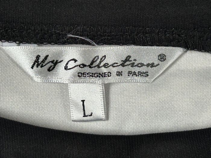 Robe noire fleurie My Collection - Taille L - photo numéro 5