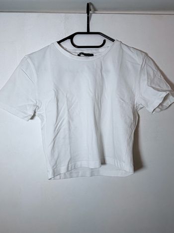 Teeshirt blanc zara taille S
