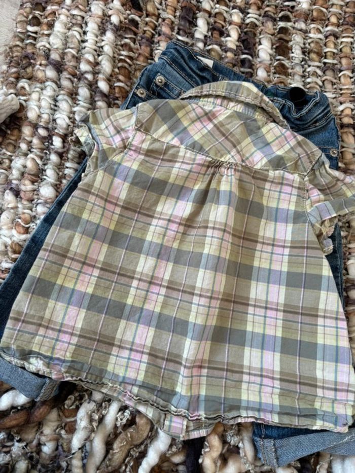 Petite chemise à carreau fille 12 mois - photo numéro 5