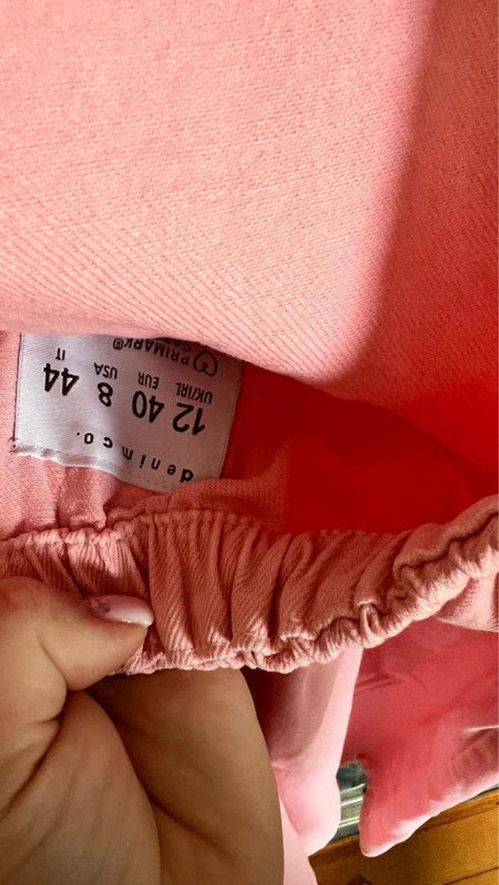 Robe courte en jean rose taille 40 Primark - photo numéro 3