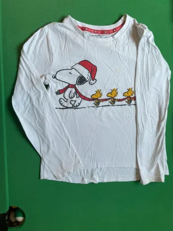 Tee shirt manches longues fille 8 ans snoopy