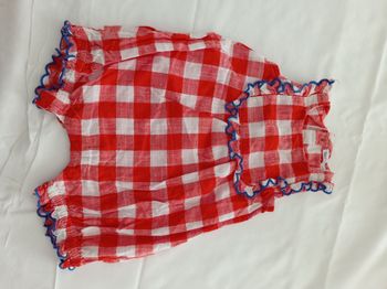 combinaison rouge de  Bout'chou 1 mois réf R121 D02